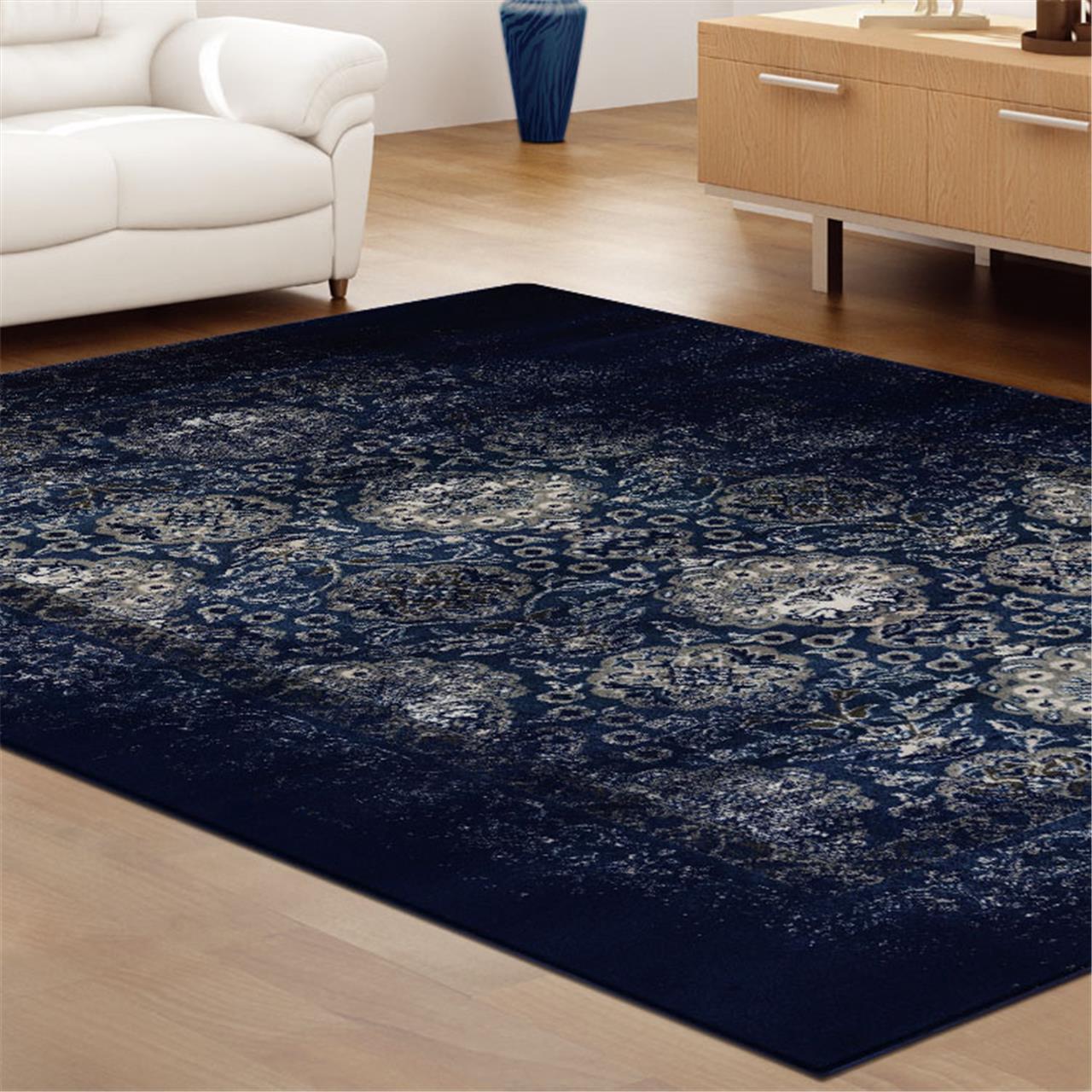 SAHARA 100 - Navy Rug - halfpricefurniture – Half Price Furniture