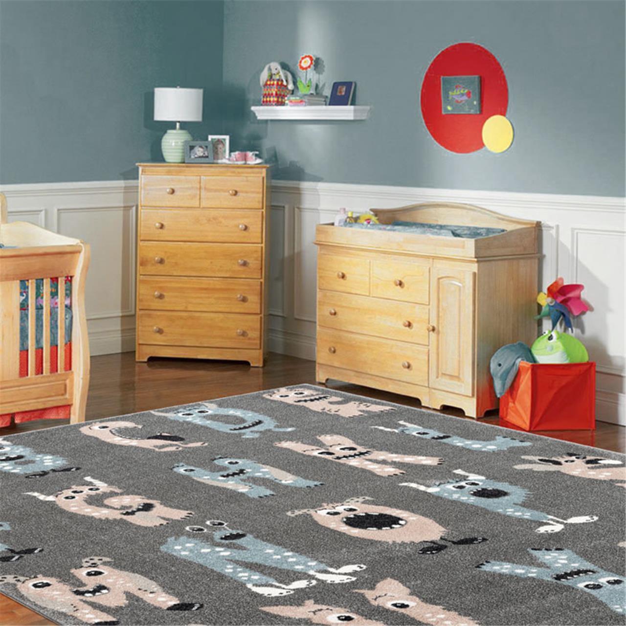 SMARTKIDZ 3330 - Grey Rug - halfpricefurniture – Half Price Furniture