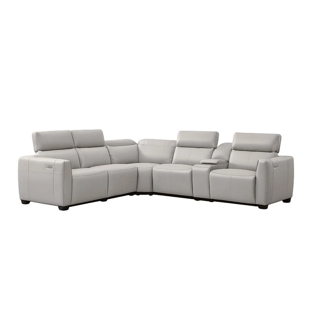 Nadal Leather Lounge with Electric Recliners