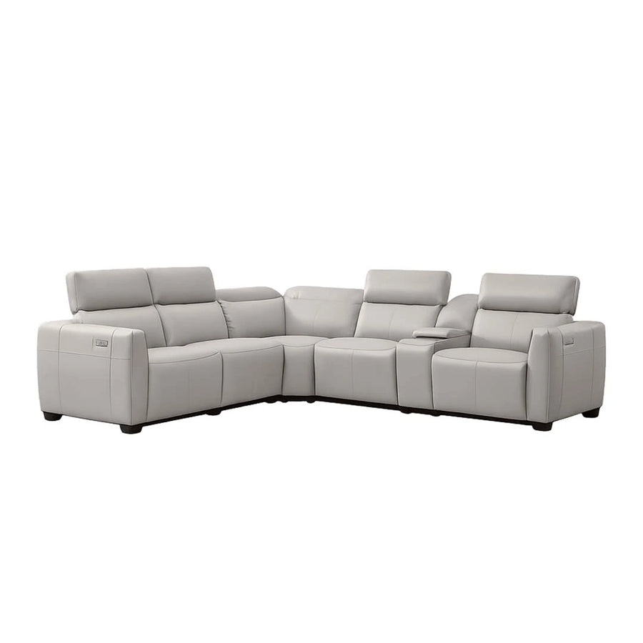 Nadal Modular Leather Lounge with Electric Recliners