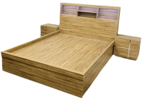 2019 King Queen Bed Oak