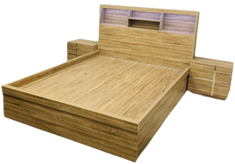 compare product 2019 King Queen Bed Oak