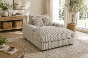 compare product Retreat Single Seater Soft Corduroy Lounge