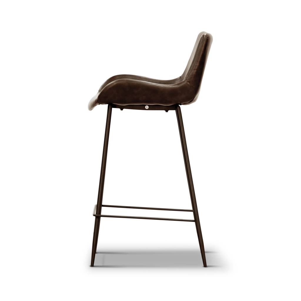 Dover Bar Chair with backrest and durable materials, enhancing a contemporary living space.