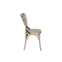 Cross Metal Back Dining Chair