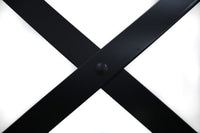 Cross Metal Back Dining Chair