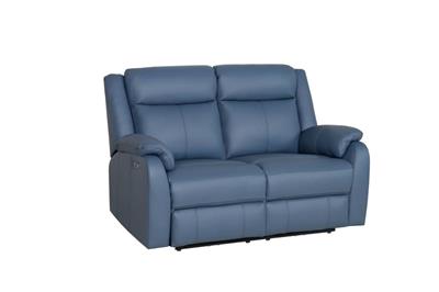 Black Peggy 2ERER LTH Recliner with USB port and high back, in a sophisticated living space.