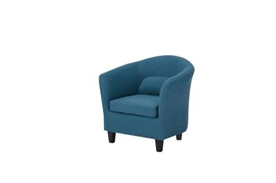 Beno Arm Chair with webbing support and comfortable design, displayed in a versatile living area.