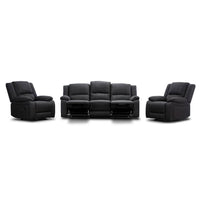 Latte Captain Lounge 3+1+1 (Manual) with high backs and Rhino fabric, set in a modern living room.