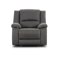 Comfortable 1-seater electric recliner with Rhino fabric upholstery, pocket coil foam, and spring support, available in Jet, Latte, or Marine.