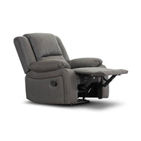 Elegant 1-seater electric recliner with Rhino fabric upholstery, pocket coil foam, and spring support for a luxurious seating experience.