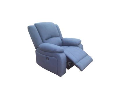 Stylish electric recliner lounge with high-performance Rhino fabric, built-in USB port, and a solid wood frame for modern living spaces.