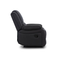 Modern 1-seater manual recliner lounge featuring Rhino fabric, foam cushioning, and a sturdy plywood frame for stylish, functional comfort.