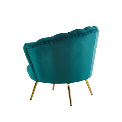 Serena Sofa Chair with thickly padded seat and metal legs, enhancing a stylish lounge area.