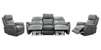 Silver Camden LTH Lounge Set with padded armrests and pocket springs, in a cozy living space.