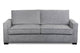 Slate or Storm 2-seater sofa bed with mattress, featuring a memory foam top, durable polyester fabric, and a sturdy plywood frame.