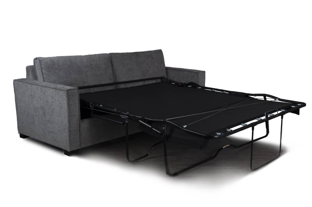 Sofa bed with mattress, combining modern design, memory foam comfort, and durable polyester fabric for a functional, stylish piece.