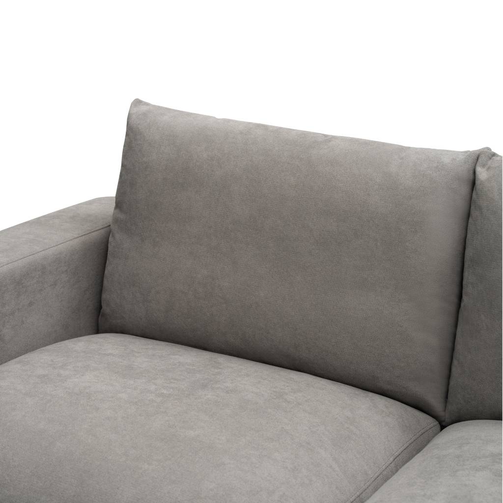 Dark Grey Hasting 2.5 + 2 Seater Sofa with low-profile look and sturdy frame, set in a trendy lounge.