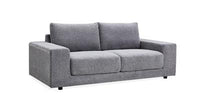 Kingston Sofa in Hampton fabric with HD PU foam and steel frame, in a stylish space.