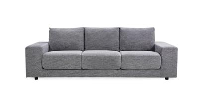 Fog Kingston Sofa featuring generous seating and high-tensile springs, displayed in a cozy lounge.