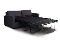 Loft Nouget Zoe Double Sofa Bed with easy bi-fold mechanism, perfect for small spaces, in a bright room.