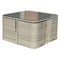 Stena Outdoor 5pc Dining Set-Light Grey