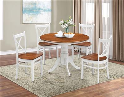 HOBART ROUND DINNING WITH CHAIRS 5PC-KIT