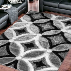 Luxury Shaggy 6048 Grey Rug