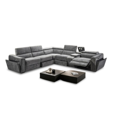 Lima Fabric Modular Lounge with Electric Recliners