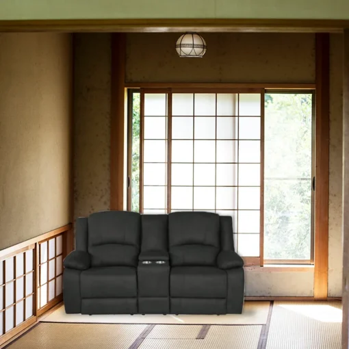 Latte Captain Lounge 2-Seater (Electric) with USB ports and pocket springs, displayed in a stylish lounge area.