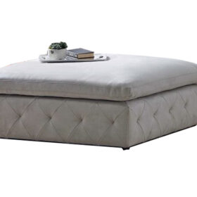 San Fran Square Ottoman Grey